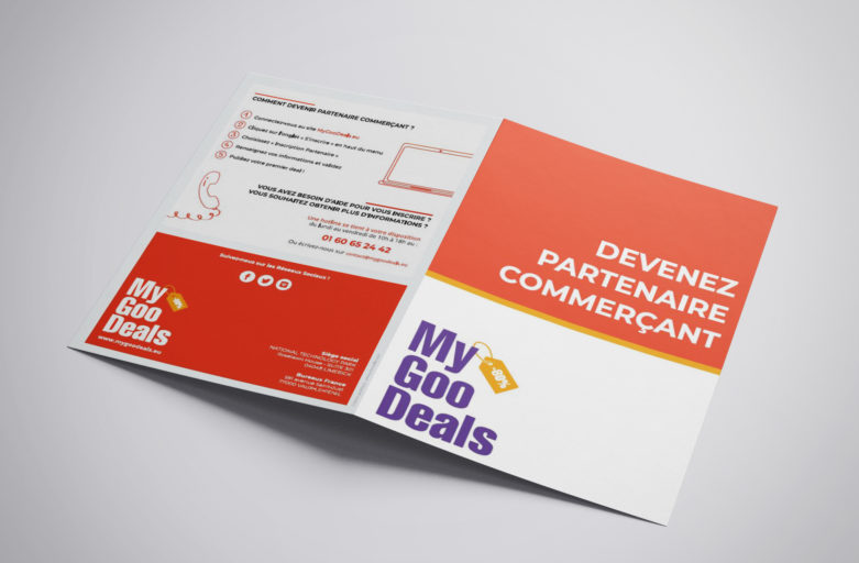 Création d’une plaquette commerciale pour un site d’achat groupé
