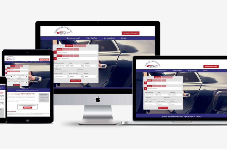 Création d’un site web pour un VTC
