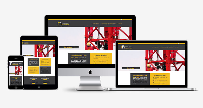 Création d’un site web pour les Trophées des Grues à Tour