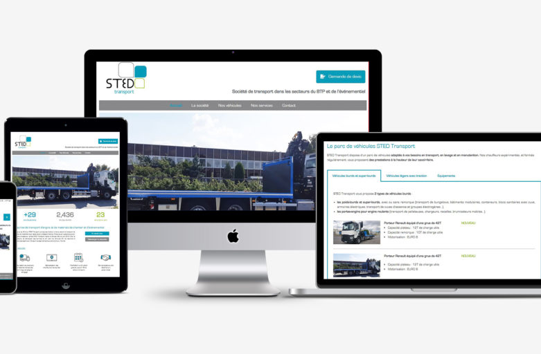 Création d’un site web pour une entreprise de transport routier